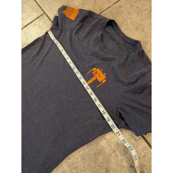 Nine Line Apparel Rebel To The End Shirt Mens L Gray Graphic Military Tee - Picture 3 of 9